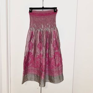 lapis strapless dress!